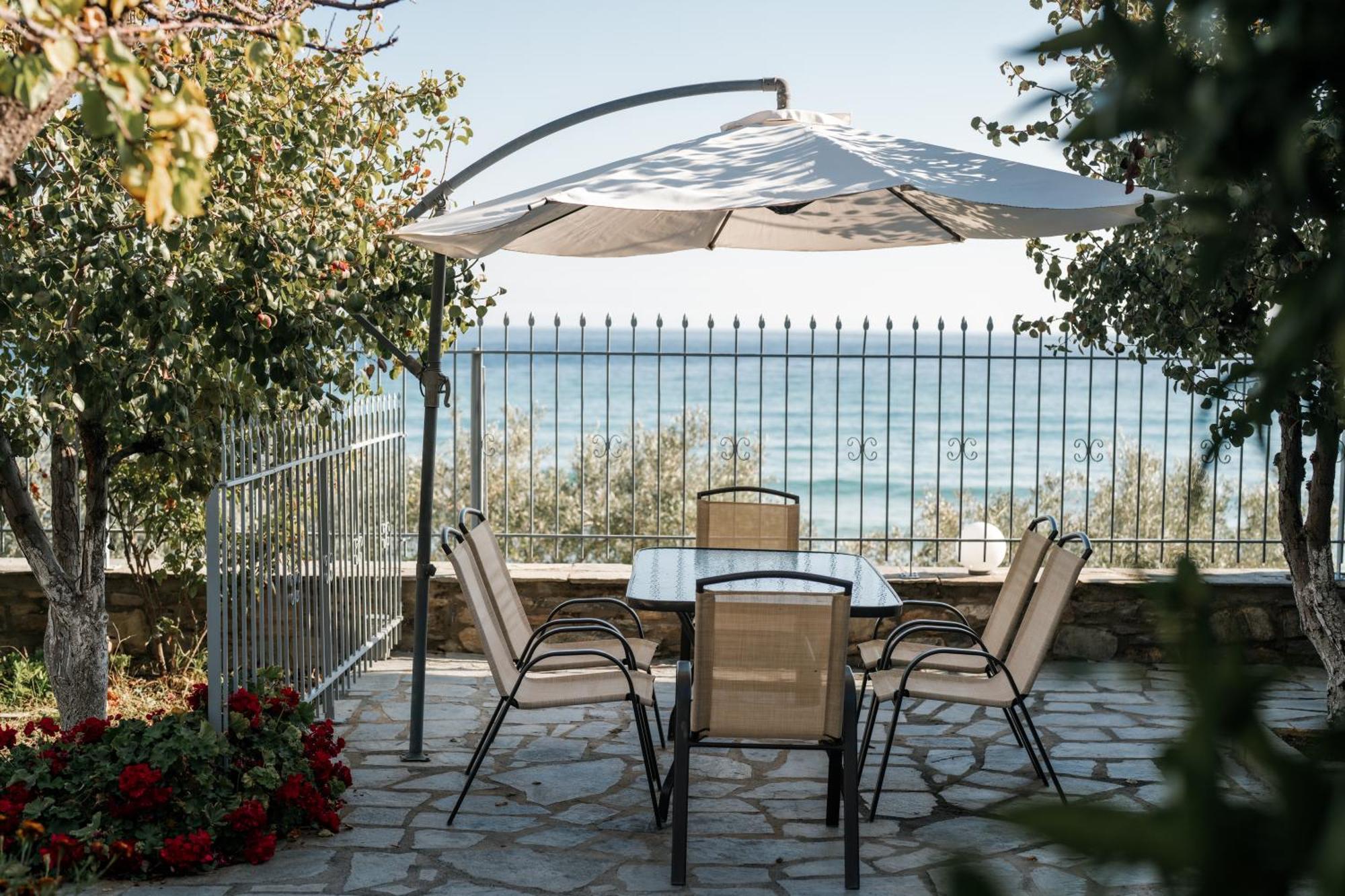 Aegean View Villa Loutra Elevtheron ภายนอก รูปภาพ