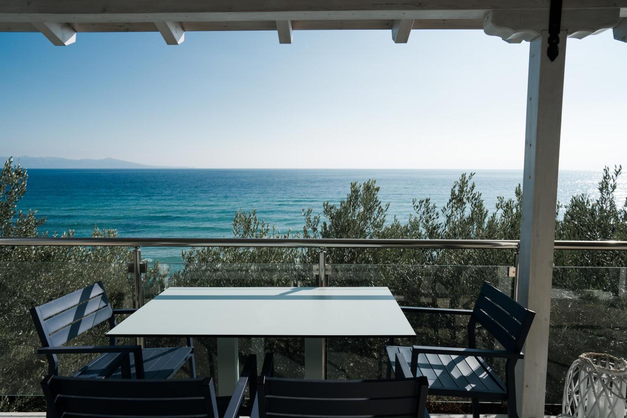 Aegean View Villa Loutra Elevtheron ภายนอก รูปภาพ